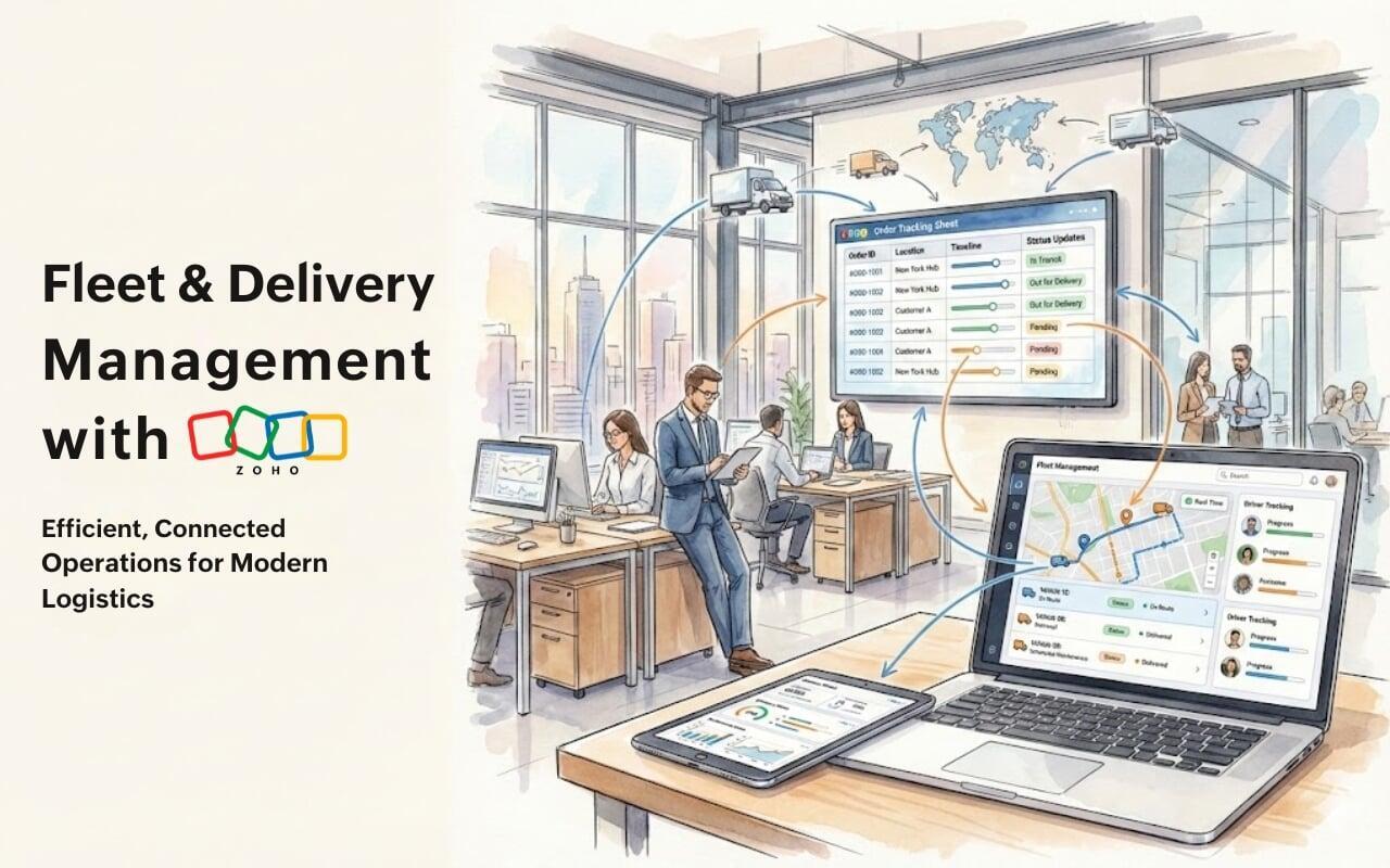 Fleet & Delivery Management with Zoho: Smarter Logistics, Simplified Operations